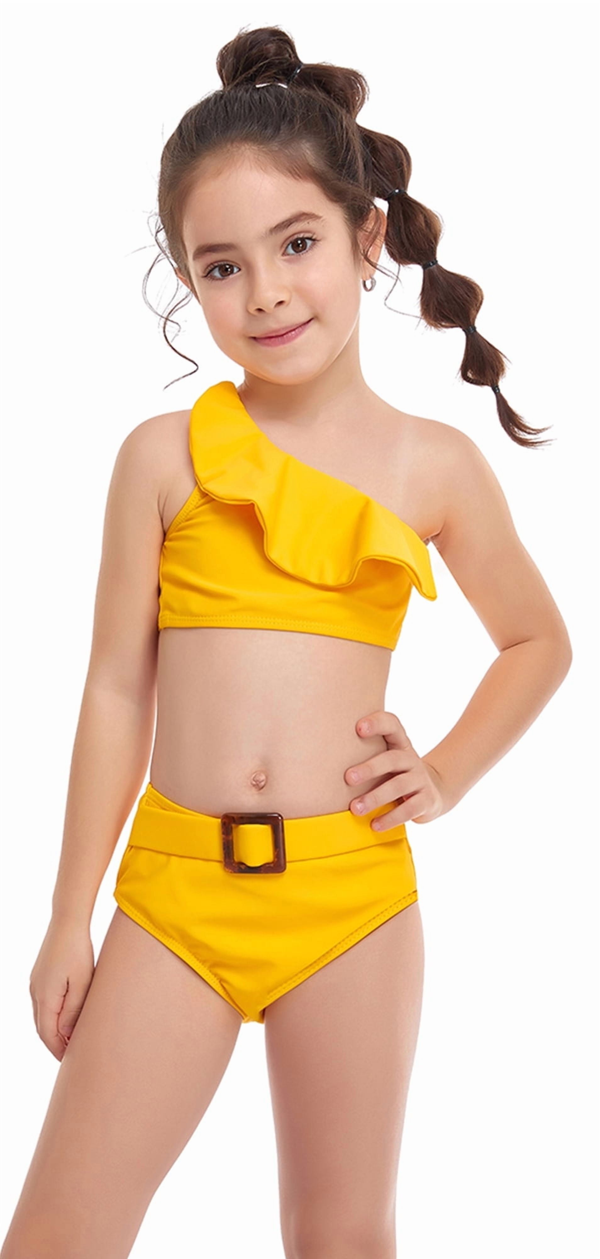 Son and daughter 2点set GEYEHUG Girls 2 Piece Bikini Swimsuit Set Bathing Suit Adjustable