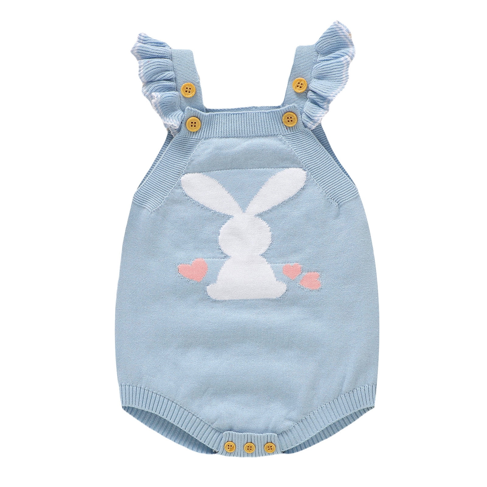 Baby Girl Bodysuit Cute Bunny Graphic Boy Bunny Knit Sweater Sleeveless ...