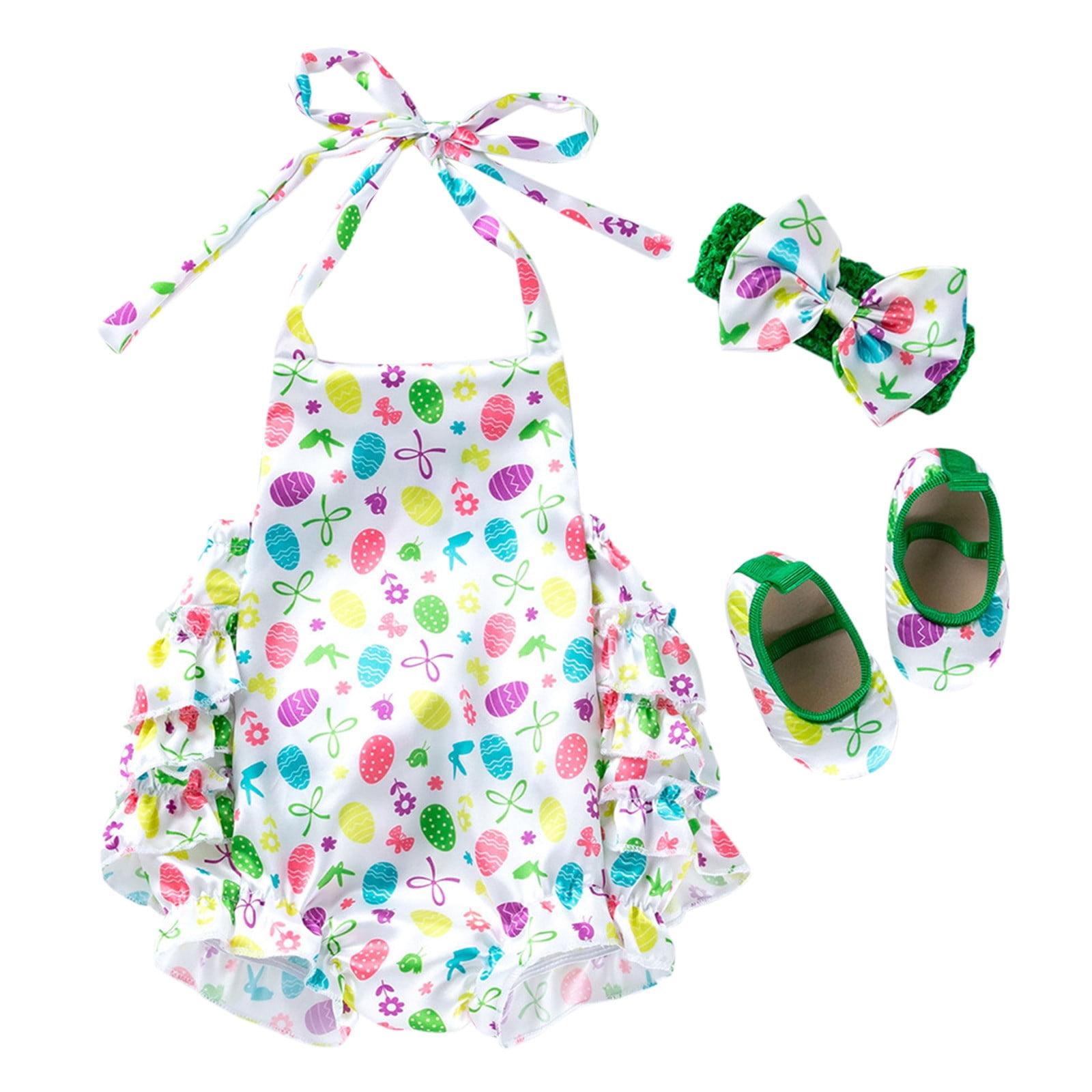 Baby Girl Bodysuits,Baby Girls Easter Sleeveless Cartoon Rabbit Bunny