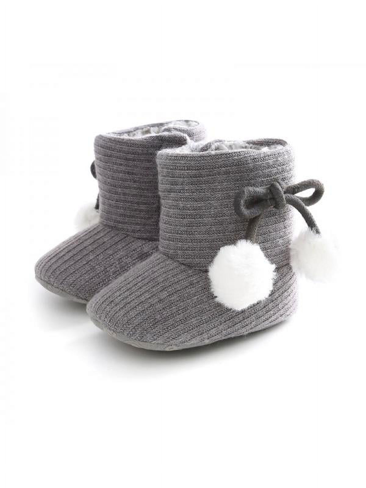 Baby Girl Boy Autumn Cotton Boots First Walkers Newborn Non-slip Soft ...