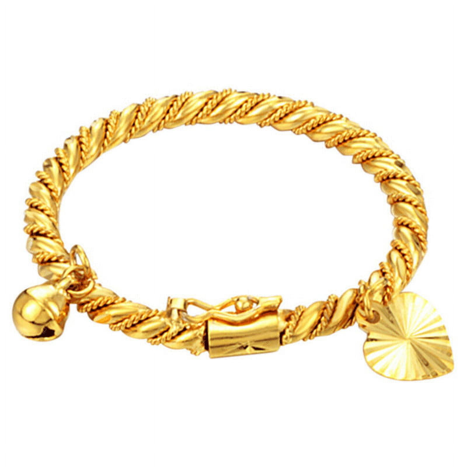 www.Nuroco.com - Braided Gold color Leaf crystal Bracelet