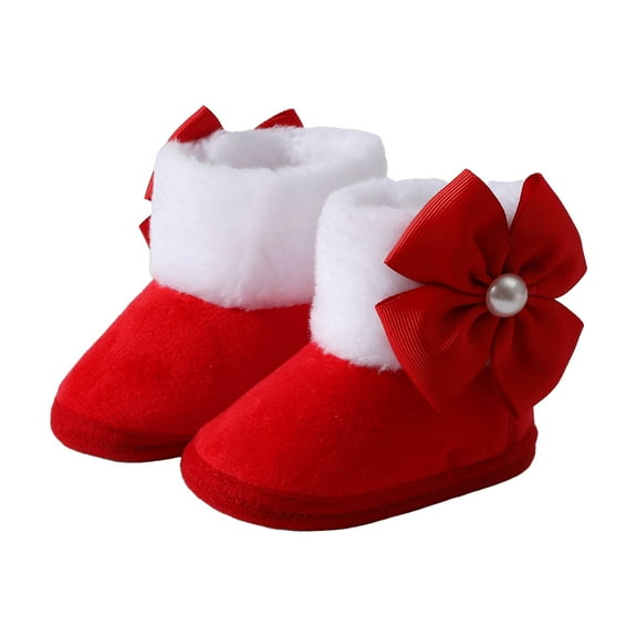 Baby Girl Boy Booties Fleece Lining Winter Ankle Snow Boots Toddler First Walker Crib Shoes for Little Big Kids