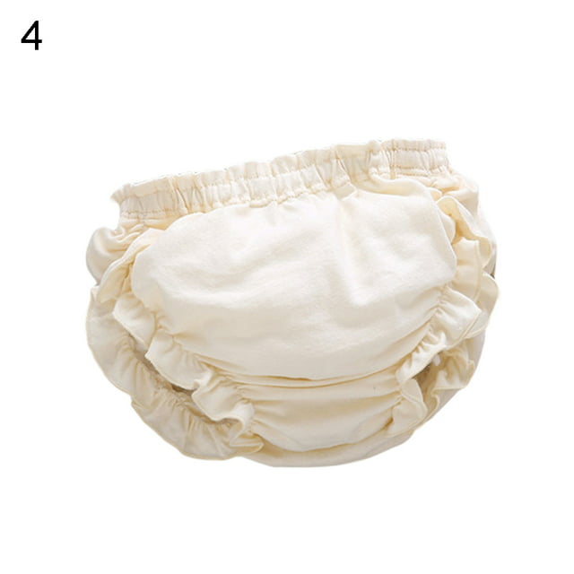 Baby Girl Boy Cotton Breathable Ruffle Bloomers Diaper Covers Underwear ...