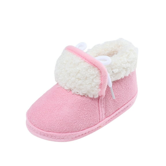 Baby Girl Boy Cute Winter Snow Boots Shoes Infant Toddler Warm Fleece Booties