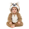 thumbnail image 1 of Baby Girl Boy Hooded Romper Cartoon Animal Outfit Long Sleeve Romper Baby Christmas Romper Clothes 6-12 Months, 1 of 4