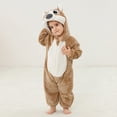 thumbnail image 1 of Baby Girl Boy Hooded Romper Unisex Toddler Romper Long Sleeve Outwear Baby Girl Christmas Pajamas Clothes 3-4 Years, 1 of 8