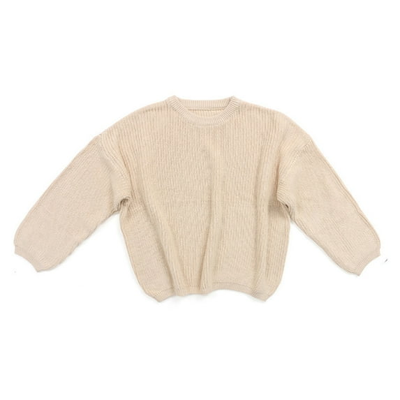 Baby Girl Boy Knit Sweater Blouse Pullover Sweatshirt Warm Crewneck Long Sleeve Tops for Infant Toddler