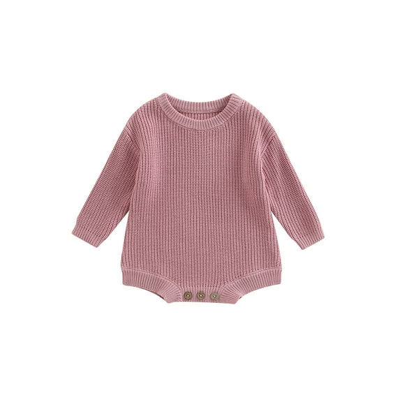 Baby Girl Boy Knit Sweater Blouse Pullover Sweatshirt Warm Crewneck Long Sleeve Tops for Infant
