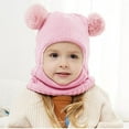thumbnail image 1 of Baby Girl Boy Winter Hat Thick Scarf Cut Baby Toddler Lined Hat Hat Scarf Earflap Hood Skull Caps for Toddler Kids, 1 of 5
