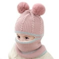 thumbnail image 1 of Baby Girl Boy Winter Hat Scarf Sets Toddler Lined Hat Earflap Hood Scarves Caps for Kids, 1 of 6