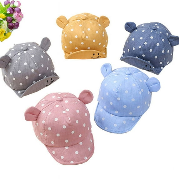 Baby Girl Boys Cute Dot Sun Hats Toddler Cap, For 6M - 2T