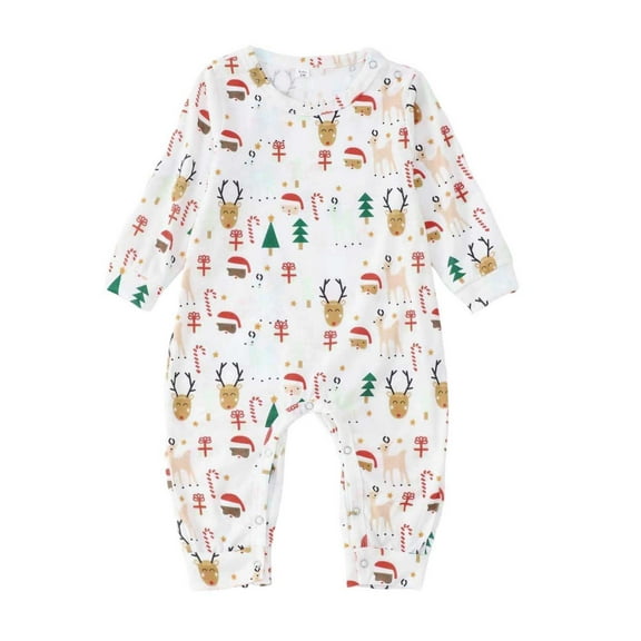 Baby Girl Bubble Romper Christmas Toddler Fall Full Zip Jumpsuit Cartoon Print Long Sleeve One Piece Pajama Soft Comfort Baby Boy Bubble Romper Green 18 Months