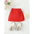 thumbnail image 1 of Baby Girl Button Detail Ruffle Trim Skirt, 1 of 5