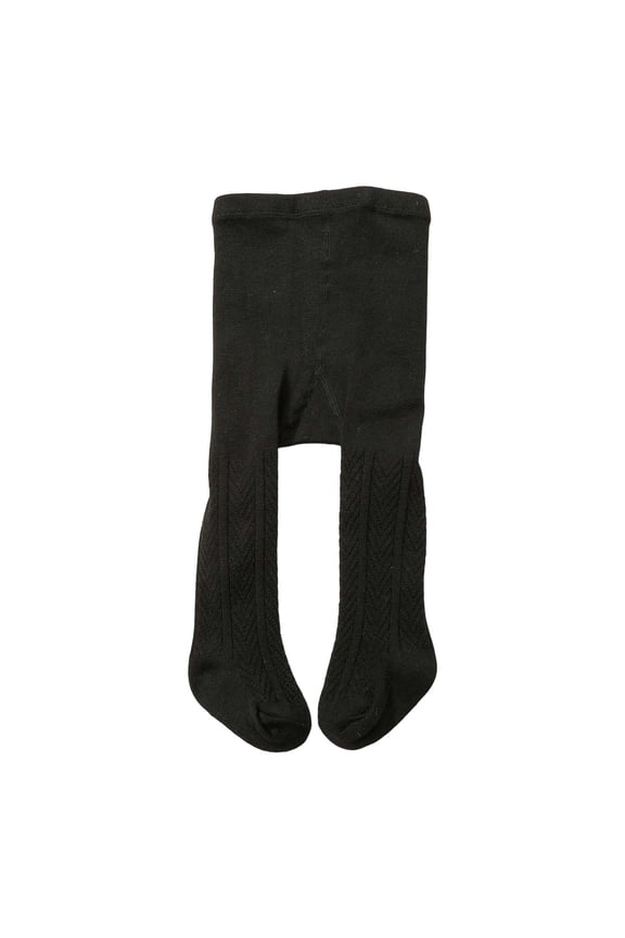 Baby Girl Cargo Pants Thermal Leggings Tights Base Layer Waistband Girls Tracksuit,Black,1-2 Years