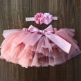 thumbnail image 1 of Baby Girl Chiffon Shorts w/ Headband, 1 of 1