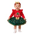thumbnail image 1 of Baby Girl Christmas Outfit Long Sleeve Ruffle Princess Tutu Dress Headband Christmas Tutu Dress Outfit Long Sleeve Ribbed Ruffle Glitter Tulle Princess Dress Christmas Outfits, 1 of 7