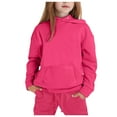 thumbnail image 1 of Baby Girl Clothes Child Toddler Boys Girls Long Sleeve Solid Warm Hoodie Pullover Tops Pants Kids Outfits Sweat Suit Clothes For Girls 3-4 Years, 1 of 5