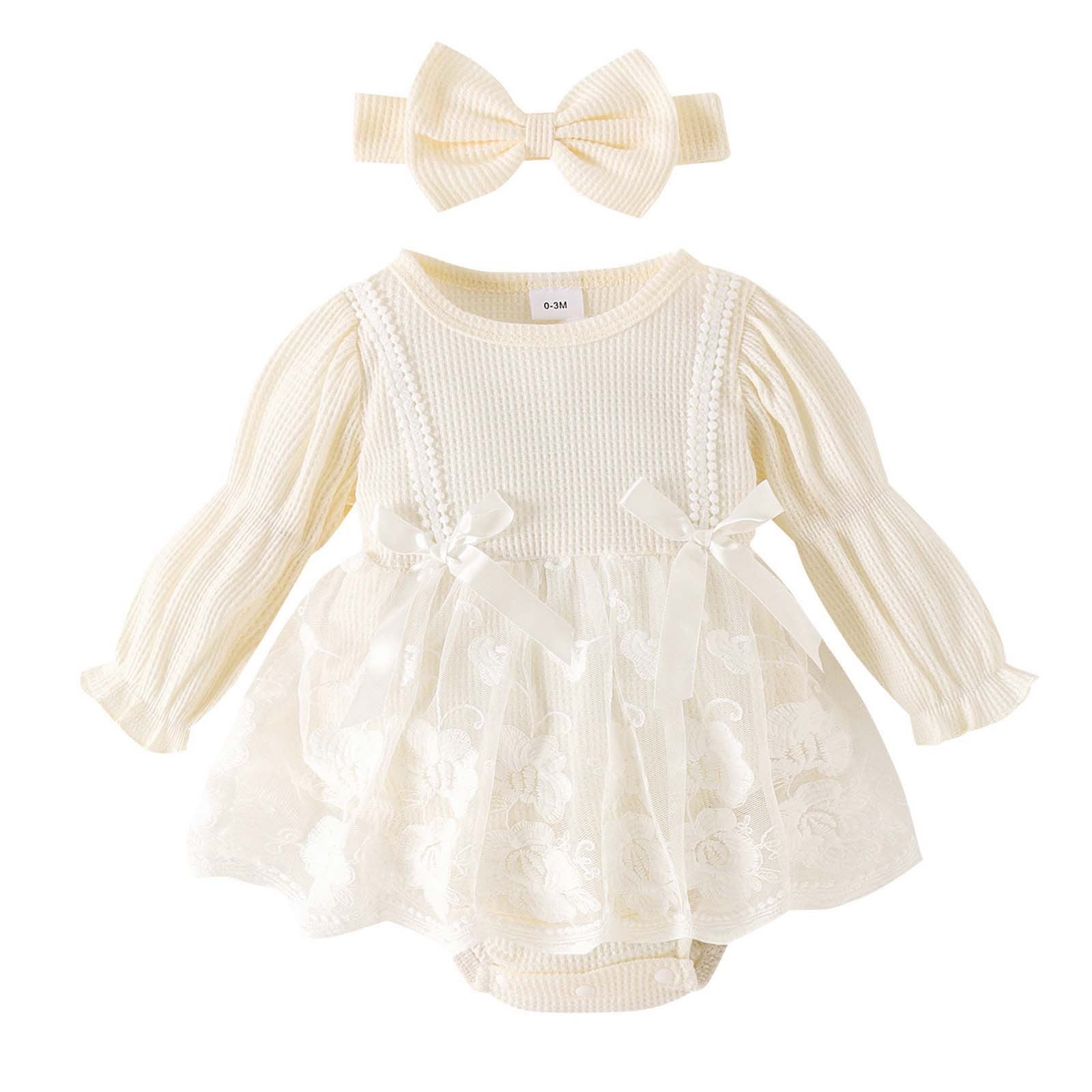 Baby Girl Clothes Cute Baby Girl Long Sleeve Floral Bodysuit Jumpsuit ...
