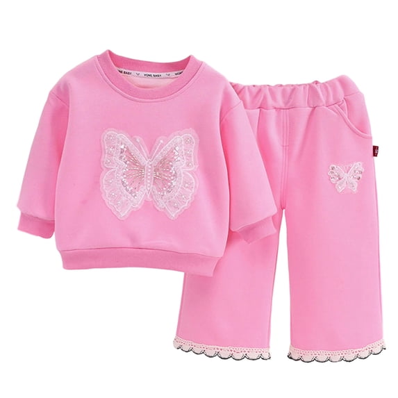 Baby Girl Clothes Girls Sets Fall Outfits Crewneck Sweatshirt Long Sleeve Top 6M-4T