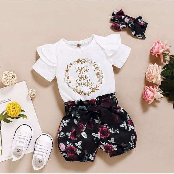 Baby Girl Clothes Infant Newborn Girl Outfits Summer Clothes Romper Short