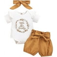 thumbnail image 1 of Baby Girl Clothes Infant Newborn Girl Outfits Summer Clothes Romper Short, 1 of 9