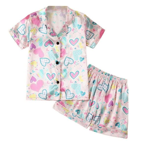 Baby Girl Clothes Kids Fashion Short Sleeve Prints Tops T Shirt Shorts Outfits Toddler Girl Outfits Multicolour 2 Years-3 Years