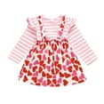 Baby Girl Clothes Outfits Newborn Infant Heart Print Autumn Valentine’S