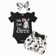 thumbnail image 1 of Baby Girl Clothes Summer Outfits Romper Pants Cute Toddler Girl Clothes Gift Set, 1 of 7