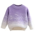 Baby Girl Clothes Sweater Toddler Round Neck Knitted Sweatshirt Fall