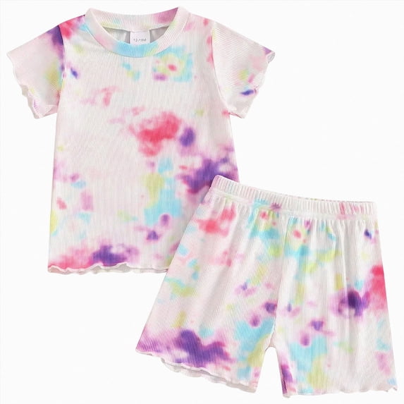 Baby Girl Clothes Toddler Baby Girls Summer Outfits Daisy Ruffle Short Sleeve T-Shirts Tops Floral Shorts 2Pcs Clothes Set