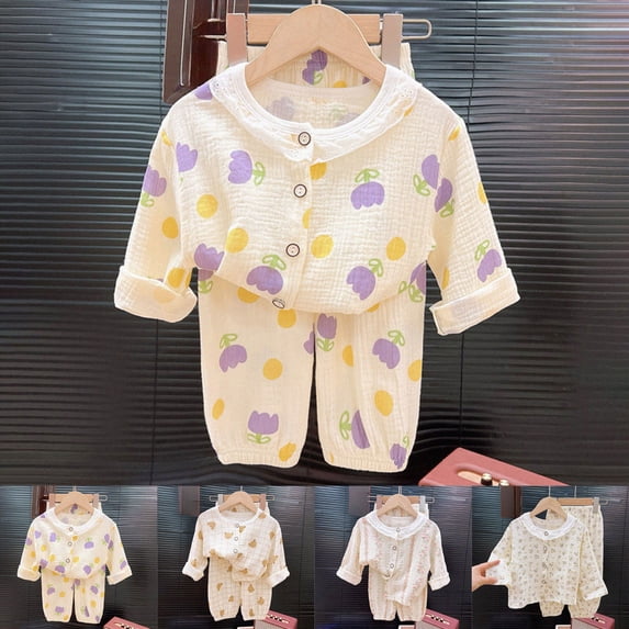 Baby Girl Clothes Toddler Clothes Long Sleeve Shirts Top + Pants Children Fall Outfit 6 12 18 Months 2T 3T 4T 5T ChildrenPink,11-12 Years
