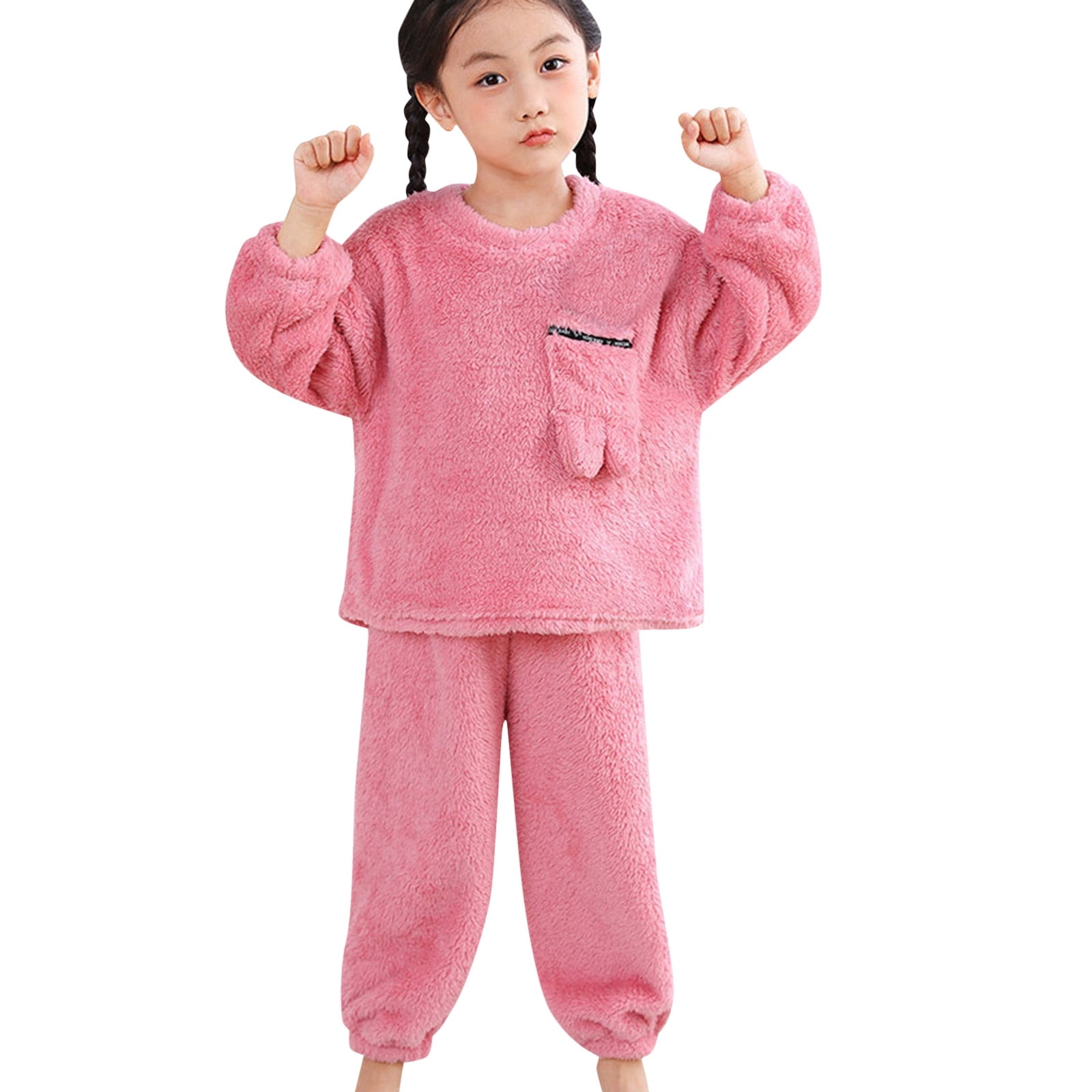 Baby Girl 2 Piece Clothes Set For Casual Wear Blended Pajama Suiting main image 1