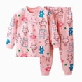 thumbnail image 1 of Baby Girl Clothes Toddler Girl Outfit Ruffle Sleeve Shirt Pant Set Fall Winter Clothing for Girl Casual Homewear,18-24 Months, 1 of 4