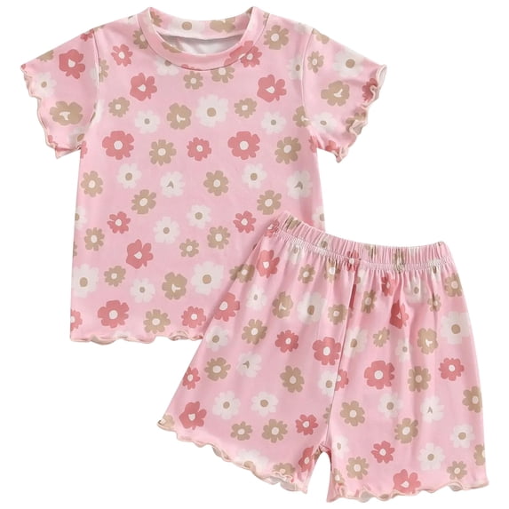 Baby Girl Clothes Toddler Girl Summer Outfits Shirts Tops Ripped Denim Shorts Set Little Girl Clothes Girls Summer Set 1-4 Years,2-3 Years