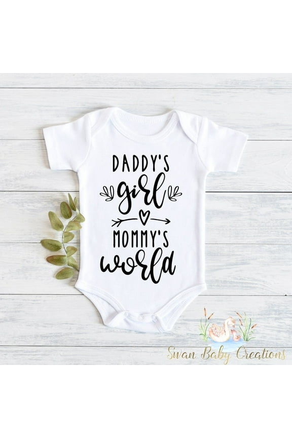 Baby Girl Coming Home Outfit*Daddy'S Girl*Mommy'S World*Baby Girl Going Home Outfit*Newborn Floral Baby*Baby Girl Clothes*Baby Girl Outfit Cute Baby Onesie, BABY BODYSUIT LAT 4424