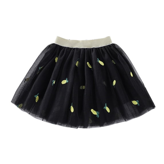 Baby Girl Dress Embroidery Tulle Tutu Skirt With Heart Cherry Pineapple Flower Girl Dress,Size 12 Months-24 Months