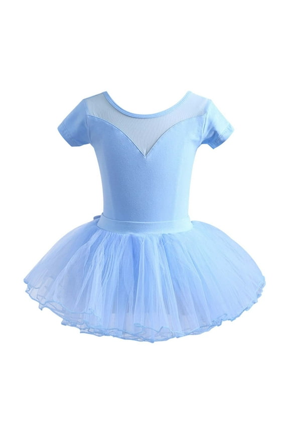 Baby Girl Dress Toddler Kids Girls Suspenders Glitter Dance Dress Ballet Tutu Dress Leotard Ballerina Outfit Toddler Dresses Blue 3 Years-4 Years