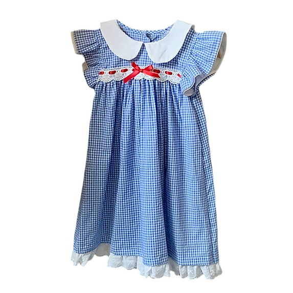 Baby Girl Dresses 4T Months Ruffle Dress Solid Color Sundress Girls Bes Day Easter Dresss A-Line Floral Princess Dress Spring Summer Dresses Vacation Clothes