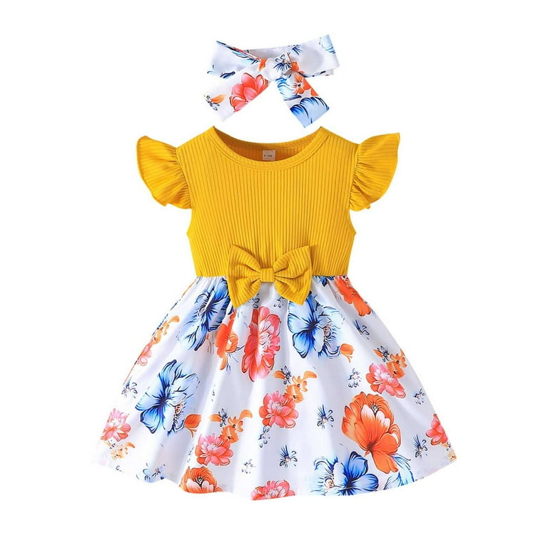 slim fit dress slacks Fall Floral Long Sleeve Baby Toddler Girl Dress main image 0