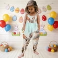thumbnail image 1 of Baby Girl Easter Backless Halter Jumpsuit Toddler Girls Strap Slouch Romper Jumpsuit Harem Pants with Pockets for 1-8Years Blue 4-5 Years, 1 of 6