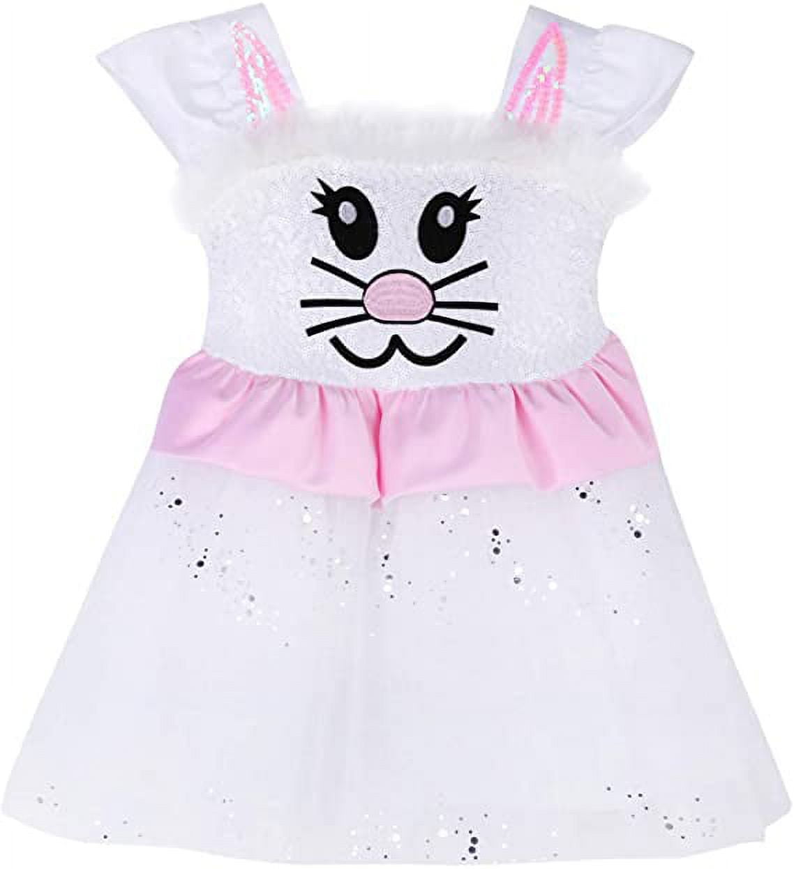 Baby Girl Easter Dresses Toddler Bunny Tutu Dress Summer Sleeveless