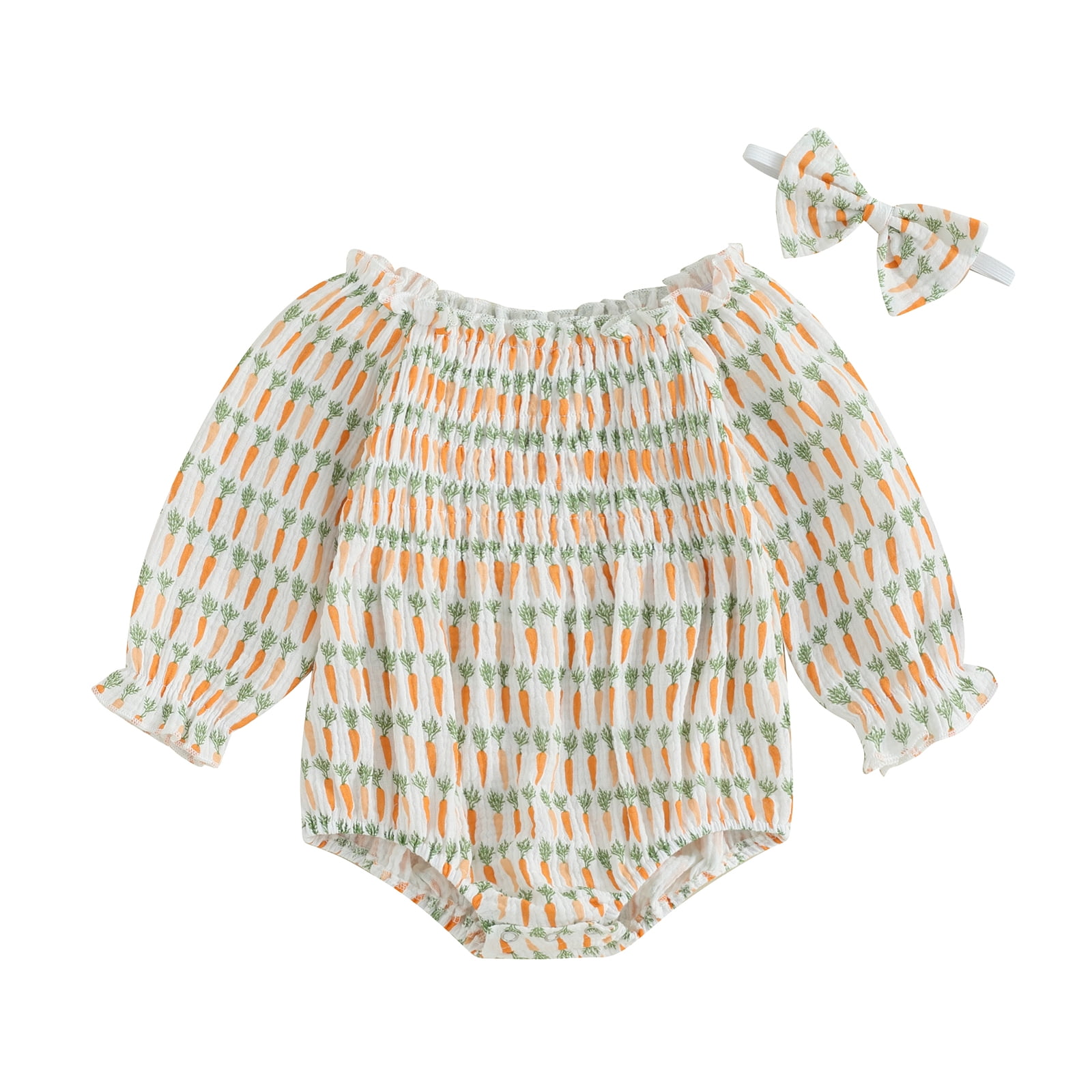 Unique Baby Girls Happy Easter Dress - Cute Carrot Print Tank Top Dress For Easter Egg Hunt
