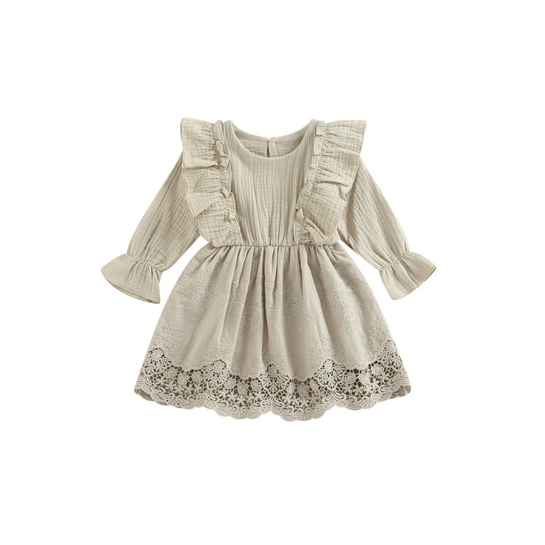 Casual Solid Lace Hollowed Out O Neck A Line Dresses Casual Solid Lace Hollowed Out O Neck A Line Dresses