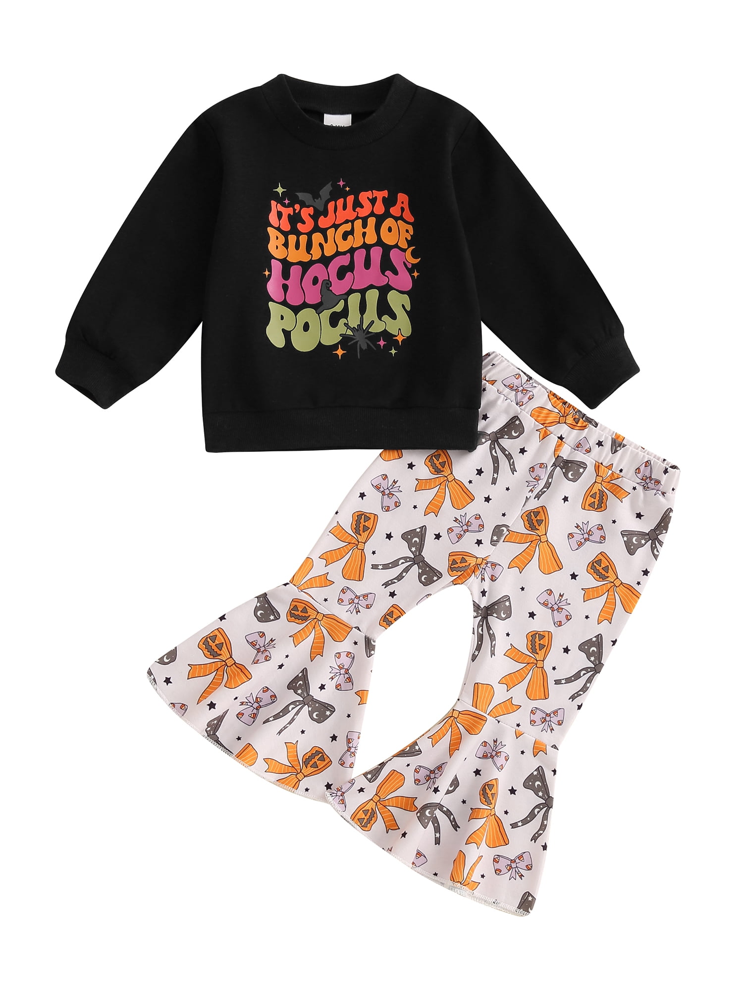 Baby Girl Fall Winter Clothes Pumpkin Patch Crewneck Sweatshirts Flare