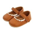 thumbnail image 1 of Baby Girl Flats Shoes,Non-Slip Soft Sole Infant Toddler Wedding Princess Dress Crib Shoes, 1 of 12