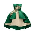 thumbnail image 1 of Baby Girl Flower Embroidered Pattern Vest Formal Dress Birthday Dress, 1 of 10