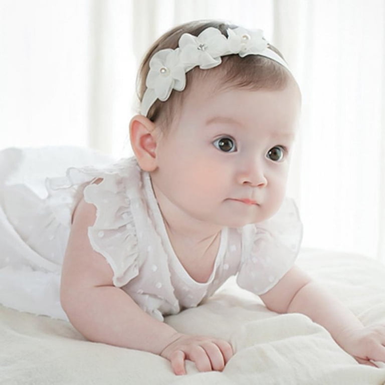 Baby Girl Flower Headbands - Elastic Hair Band Crown Flower  display picture 2