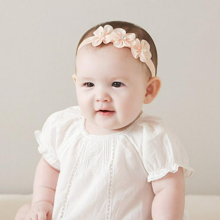 Baby Girl Flower Headbands Elastic Hair Band Crown Flower Wraps