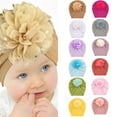 thumbnail image 1 of Baby Girl Hat Newborn Cute Toddler Turban Knotted Caps Infant Hospital Bathing Shower Beanie Bronzing Flower Headwraps Hat, 1 of 6