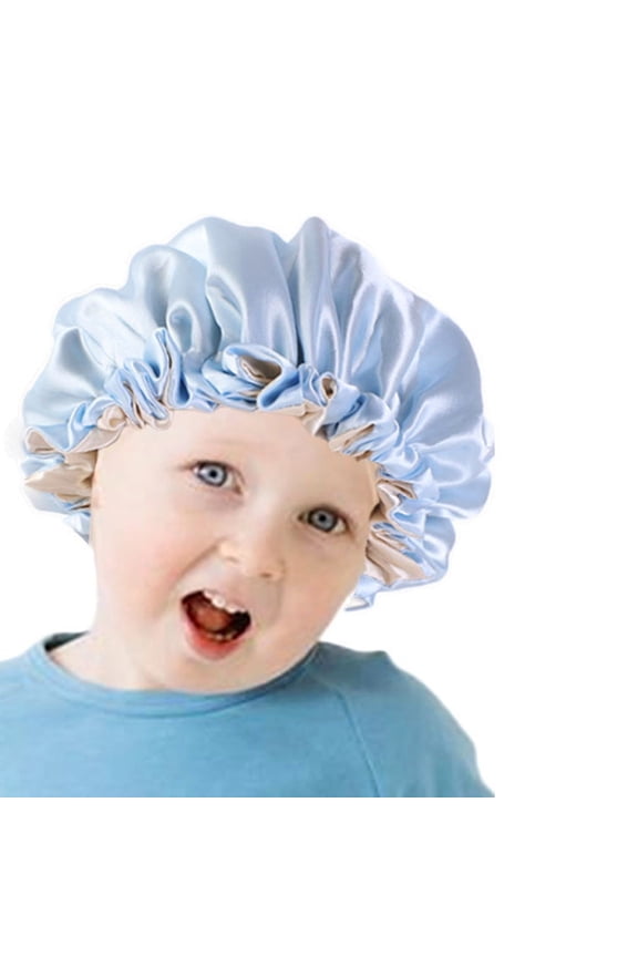 Baby Girl Hats 9-12 Months 6 Pcs Satin Bonnet for 0-6 Months Silky Satin Lined Stretchy Baby Turban Hats Durags with Bow Cotton Beanie Cap Bonnet for Baby Girl Boy Toddler Kid